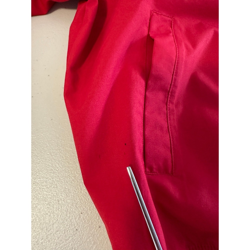 Vintage Utah Utes Windbreaker Pullover Jacket Large Red V-Neck Nike Team NCAA - Picture 5 of 9